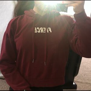 Red wine fierce hoodie